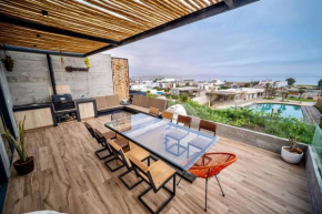 Aldea 1BR Bohemian Rooftop Ocean View for 2